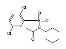 N-cyclohexyl-N-(2,5-dichlorophenyl)sulfonylacetamide Structure