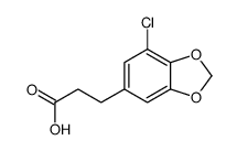 3-(7-chloro-1,3-benzodioxol-5-yl)propanoic acid Structure