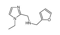 [(1-Ethyl-1H-imidazol-2-yl)methyl](2-furylmethyl)-amine dihydrochloride structure
