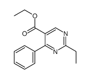 Ethyl 2-ethyl-4-phenyl-5-pyrimidinecarboxylate结构式