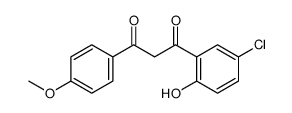 1-(5-chloro-2-hydroxyphenyl)-3-(4-methoxyphenyl)propane-1,3-dione结构式