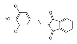 2-[2-(3,5-dichloro-4-hydroxyphenyl)ethyl]isoindole-1,3-dione Structure