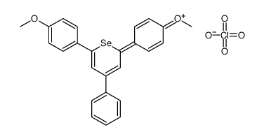 2,6-bis(4-methoxyphenyl)-4-phenylselenopyran-1-ium,perchlorate结构式