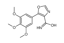 5-(3,4,5-trimethoxyphenyl)-1,3-oxazole-4-carboxamide结构式