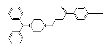 4-(4-benzhydrylpiperazin-1-yl)-1-(4-(tert-butyl)phenyl)butan-1-one Structure