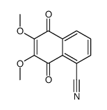 6,7-dimethoxy-5,8-dioxonaphthalene-1-carbonitrile结构式