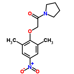 2-(2,6-Dimethyl-4-nitrophenoxy)-1-(1-pyrrolidinyl)ethanone Structure