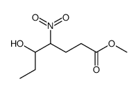 methyl 5-hydroxy-4-nitroheptanoate Structure