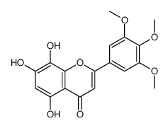 5,7,8-trihydroxy-2-(3,4,5-trimethoxyphenyl)chromen-4-one Structure