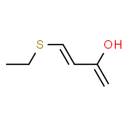 1,3-Butadien-2-ol, 4-(ethylthio)- (7CI)结构式
