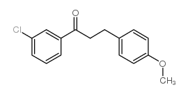 3'-CHLORO-3-(4-METHOXYPHENYL)PROPIOPHENONE Structure