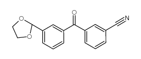 3-CYANO-3'-(1,3-DIOXOLAN-2-YL)BENZOPHENONE Structure