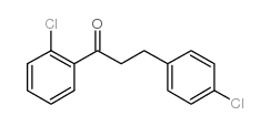 2'-CHLORO-3-(4-CHLOROPHENYL)PROPIOPHENONE结构式