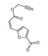 cyanomethyl 3-(5-nitrofuran-2-yl)prop-2-enoate结构式