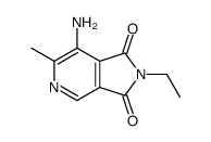 7-amino-2-ethyl-6-methylpyrrolo[3,4-c]pyridine-1,3-dione结构式