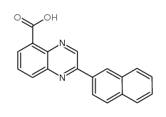 2-萘-2-喹噁啉-5-羧酸结构式
