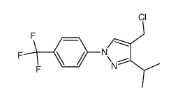 4-chloromethyl-3-isopropyl-1-(4-trifluoromethylphenyl)-1H-pyrazole Structure