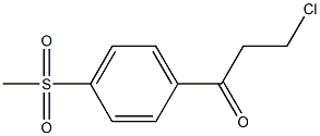 1-Propanone,3-chloro-1-[4-(methylsulfonyl)phenyl]- Structure