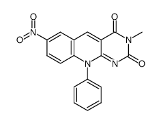 3-methyl-7-nitro-10-phenyl-5-deazaisoalloxazine Structure