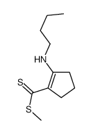 methyl 2-(butylamino)cyclopentene-1-carbodithioate结构式