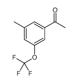 Ethanone, 1-[3-methyl-5-(trifluoromethoxy)phenyl]结构式