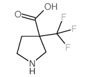 3-(三氟甲基)吡咯烷-3-羧酸结构式