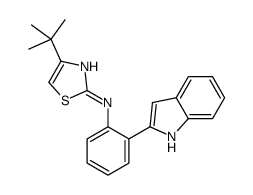 4-tert-butyl-N-[2-(1H-indol-2-yl)phenyl]-1,3-thiazol-2-amine Structure