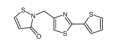 2-[(2-thiophen-2-yl-1,3-thiazol-4-yl)methyl]-1,2-thiazol-3-one结构式