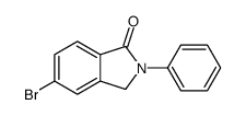5-bromo-2-phenyl-3H-isoindol-1-one结构式