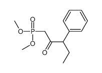 1-dimethoxyphosphoryl-3-phenylpentan-2-one Structure