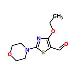 4-Ethoxy-2-(4-morpholinyl)-1,3-thiazole-5-carbaldehyde结构式