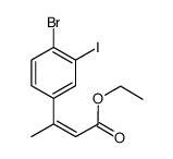 (Z)-ethyl 3-(4-bromo-3-iodophenyl)but-2-enoate Structure