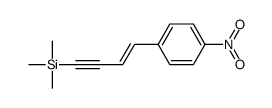 trimethyl-[4-(4-nitrophenyl)but-3-en-1-ynyl]silane结构式