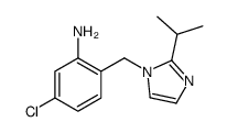 5-chloro-2-[(2-propan-2-ylimidazol-1-yl)methyl]aniline Structure