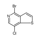 Thieno[3,2-c]pyridine, 4-bromo-7-chloro结构式