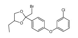 2-(bromomethyl)-2-[4-(3-chlorophenoxy)phenyl]-4-ethyl-1,3-dioxolane Structure