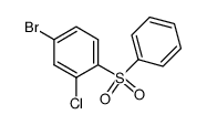 4-bromo-2-chloro-1-(phenylsulfonyl)benzene结构式