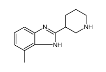1H-Benzimidazole, 7-methyl-2-(3-piperidinyl)结构式