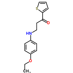 3-(4-ETHOXYANILINO)-1-(2-THIENYL)-1-PROPANONE structure