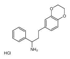 [3-(2,3-dihydro-1,4-benzodioxin-6-yl)-1-phenylpropyl]azanium,chloride Structure