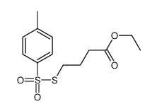 ethyl 4-(4-methylphenyl)sulfonylsulfanylbutanoate结构式