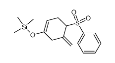 trimethyl((5-methylene-4-(phenylsulfonyl)cyclohex-1-en-1-yl)oxy)silane结构式