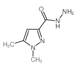 1H-Pyrazole-3-carboxylicacid,1,5-dimethyl-,hydrazide(9CI) Structure