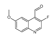 3-fluoro-6-methoxyquinoline-4-carbaldehyde Structure