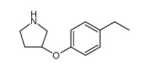 Pyrrolidine, 3-(4-ethylphenoxy) Structure