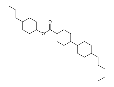 4-propylcyclohexyl [trans[trans(trans)]]-4'-pentyl[1,1'-bicyclohexyl]-4-carboxylate Structure