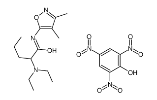 2-(diethylamino)-N-(3,4-dimethyl-1,2-oxazol-5-yl)pentanamide,2,4,6-trinitrophenol Structure