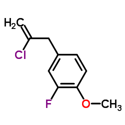 4-(2-Chloro-2-propen-1-yl)-2-fluoro-1-methoxybenzene结构式