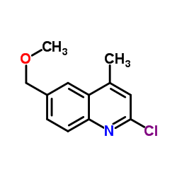 2-Chloro-6-(methoxymethyl)-4-methylquinoline结构式