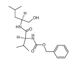 (2S)-2-(benzyloxycarbonylamino)-N-((1S)-1-(hydroxymethyl)-3-methylbutyl)-3-methylbutanamide结构式